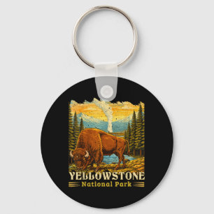 Yellowstone-Nationalpark Bison Büffel Kühe Schlüsselanhänger