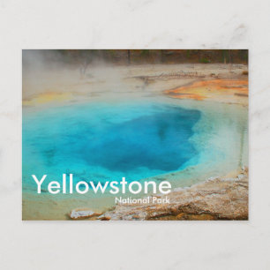 Yellowstone Nationalpark, Blue Pool Postcard Postkarte