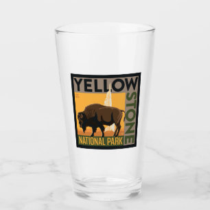 Yellowstone-Nationalpark   Buffalo Glas