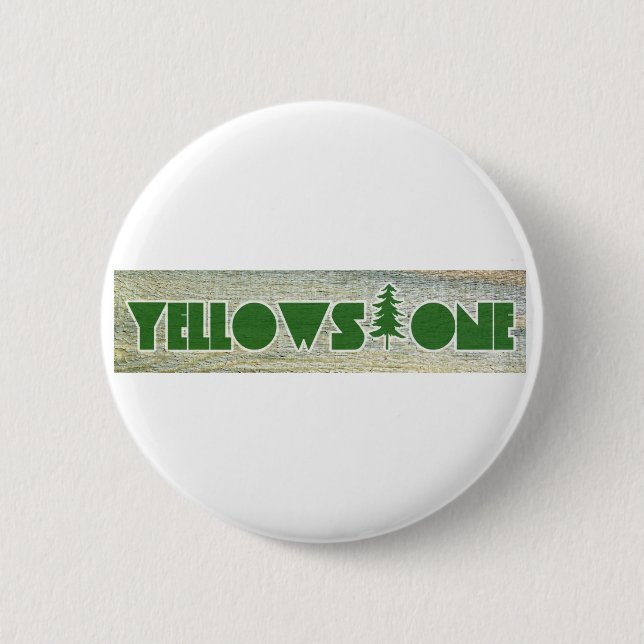 Yellowstone-Nationalpark Button (Vorderseite)