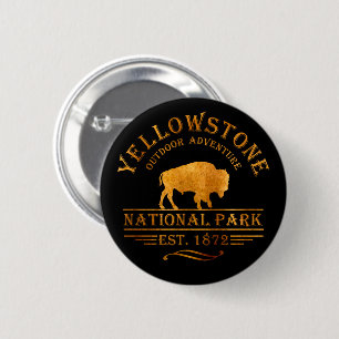 Yellowstone Nationalpark Button