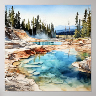 Yellowstone Nationalpark California Poster