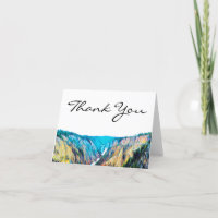 Yellowstone Nationalpark Danke Karte