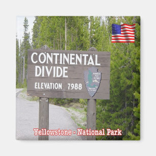 Yellowstone, Nationalpark der USA - Kontinentale T Magnet