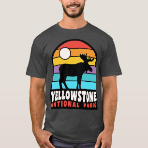 Yellowstone Nationalpark Elch Abzeichen T-Shirt