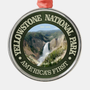 Yellowstone Nationalpark (Fälle) Ornament Aus Metall