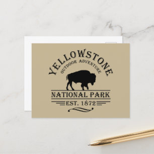 Yellowstone Nationalpark Feiertagspostkarte