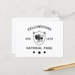 Yellowstone Nationalpark Feiertagspostkarte
