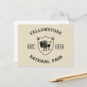 Yellowstone Nationalpark Feiertagspostkarte