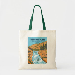 Yellowstone Nationalpark Firehole Falls Vintage Tragetasche