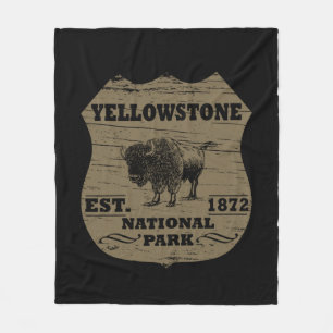 Yellowstone Nationalpark Fleecedecke