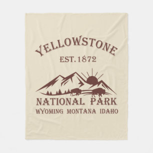 Yellowstone Nationalpark Fleecedecke