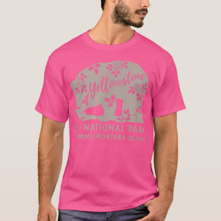 Yellowstone Nationalpark Floral Bear XO4U Origina T-Shirt