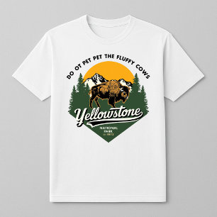 Yellowstone Nationalpark Fluffy Cows T-Shirt