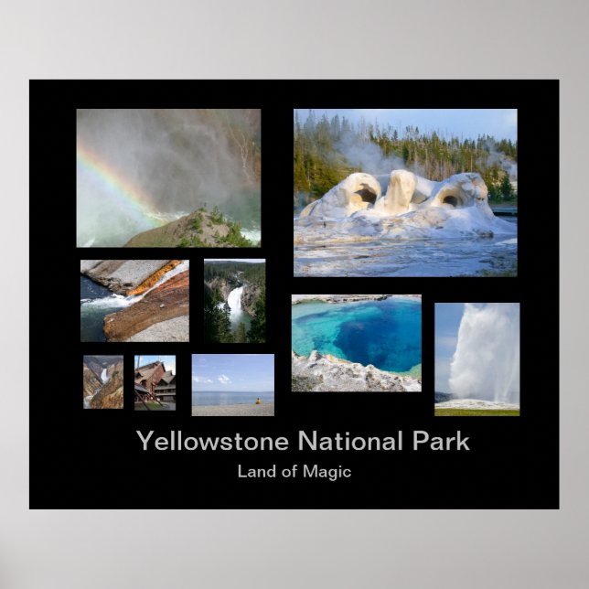 Yellowstone Nationalpark Fotomodell Poster (Vorne)