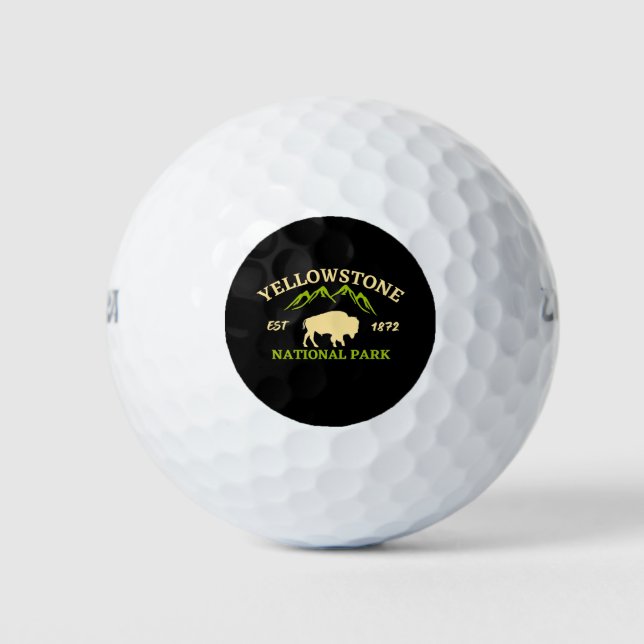 Yellowstone-Nationalpark Golfball (Vorderseite)