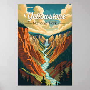 Yellowstone Nationalpark Grand Canyon Poster