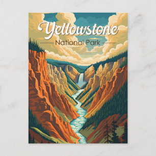Yellowstone Nationalpark Grand Canyon Postkarte