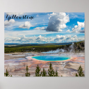 Yellowstone Nationalpark Grand Prisma Spring Poster