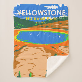 Yellowstone Nationalpark Grand Prisma Spring Sherpadecke