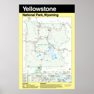Yellowstone Nationalpark Grosses Poster