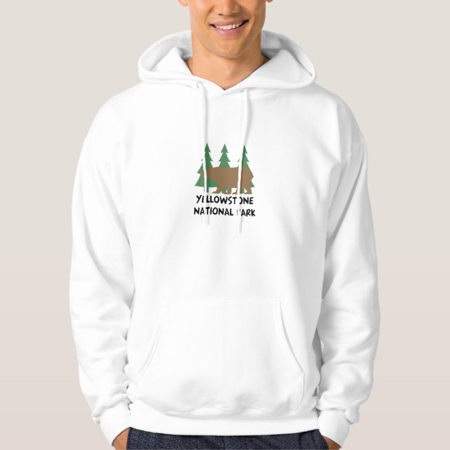 Yellowstone Nationalpark Hoodie (Vorderseite)