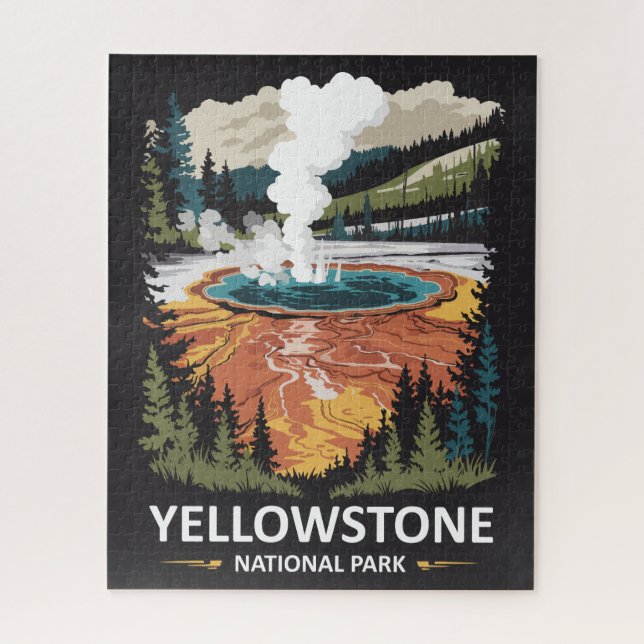 Yellowstone Nationalpark Hot Spring Puzzle (Vertikal)