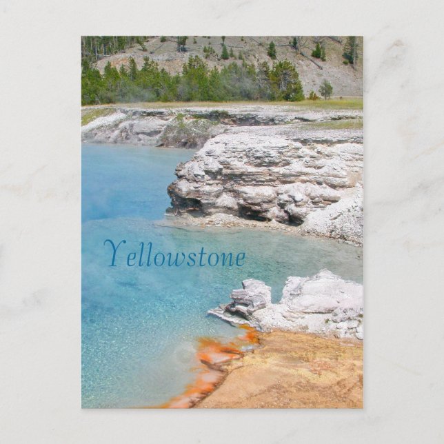Yellowstone Nationalpark Hotspring Postkarte (Vorderseite)
