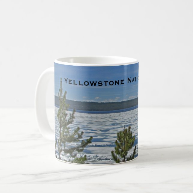 Yellowstone Nationalpark Icy Water Frozen See Kaffeetasse (Vorderseite Links)
