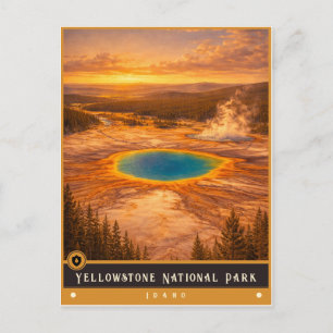 Yellowstone Nationalpark   Idaho Postkarte