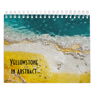 Yellowstone-Nationalpark im Abstrakten Kalender