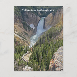 Yellowstone Nationalpark Landschaftliche Aussicht  Postkarte