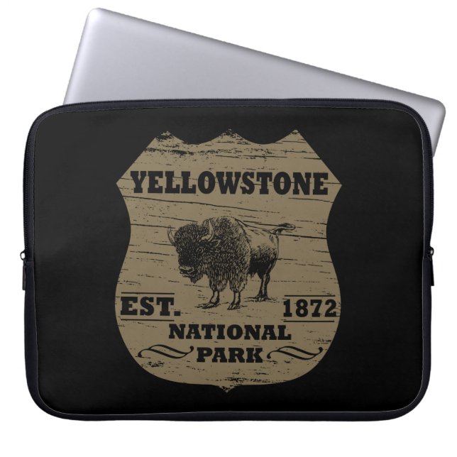 Yellowstone Nationalpark Laptopschutzhülle (Vorderseite)