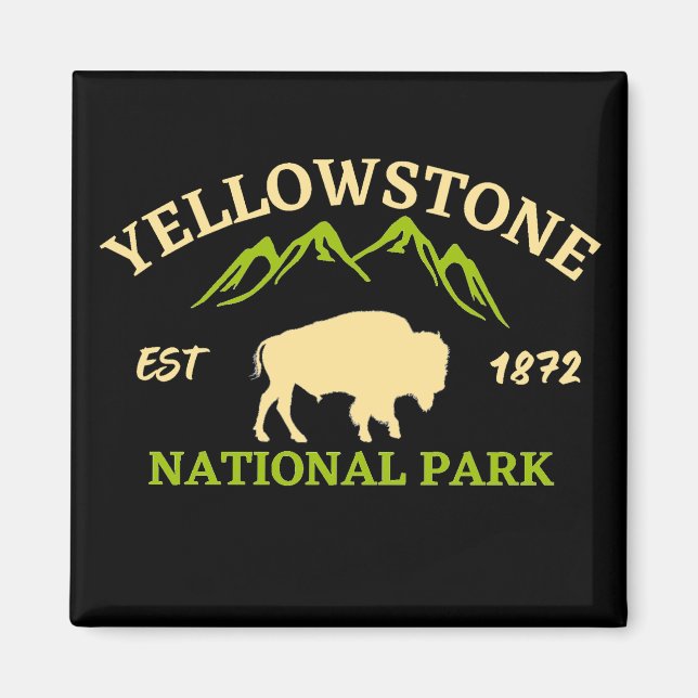 Yellowstone-Nationalpark Magnet (Vorne)