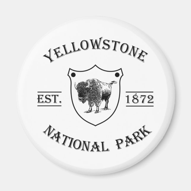 Yellowstone Nationalpark Magnet (Vorne)