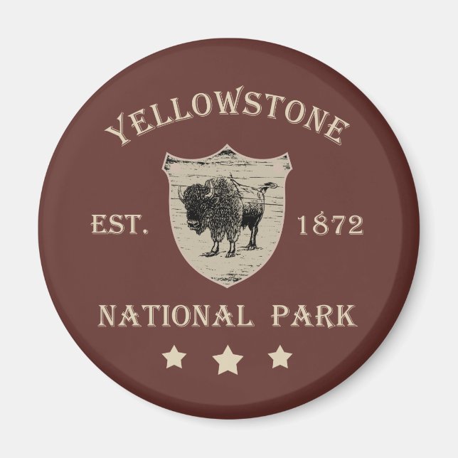 Yellowstone Nationalpark Magnet (Vorne)