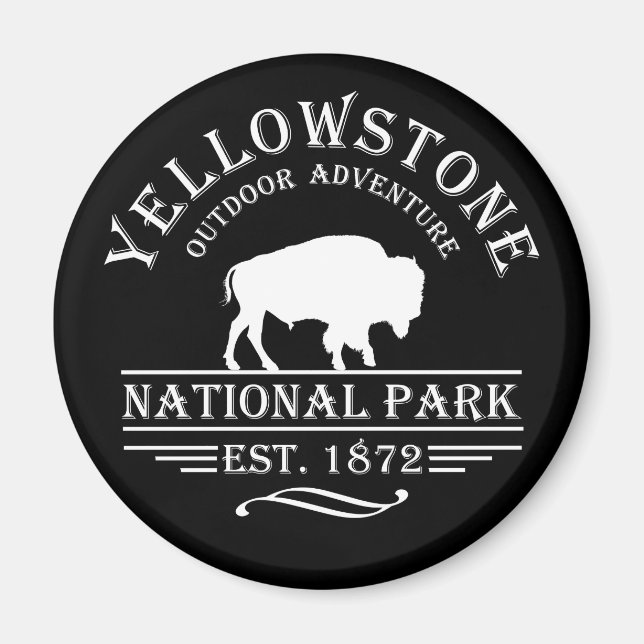Yellowstone Nationalpark Magnet (Vorne)