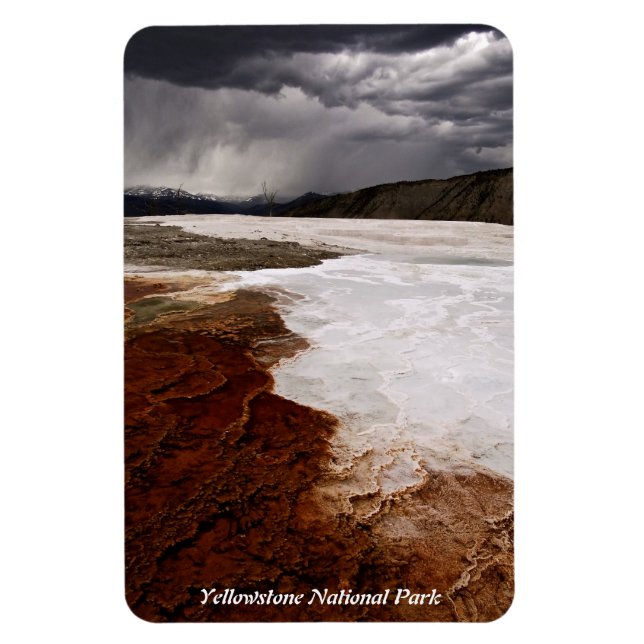 YELLOWSTONE NATIONALPARK, MAMMUTterrassen (7) Magnet (Vertikal)
