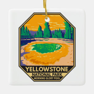 Yellowstone Nationalpark Morgenröte Keramikornament