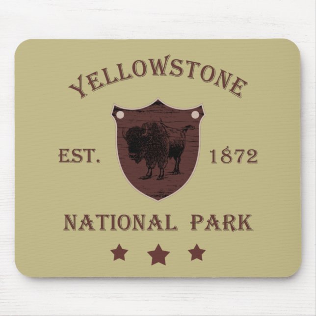 Yellowstone Nationalpark Mousepad (Vorne)