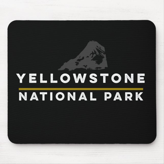 Yellowstone-Nationalpark Mousepad (Vorne)