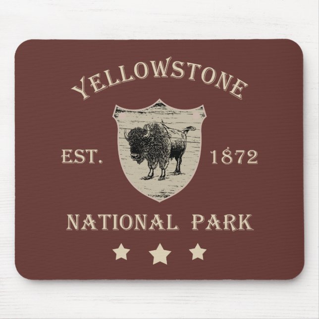 Yellowstone Nationalpark Mousepad (Vorne)
