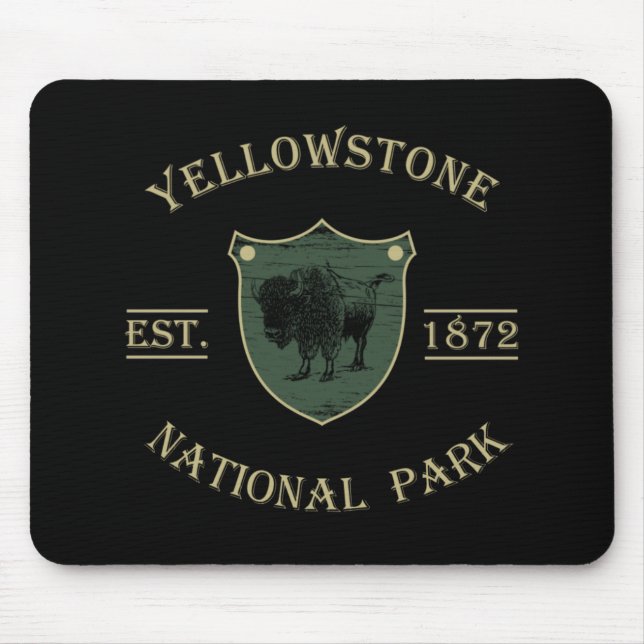 Yellowstone Nationalpark Mousepad (Vorne)