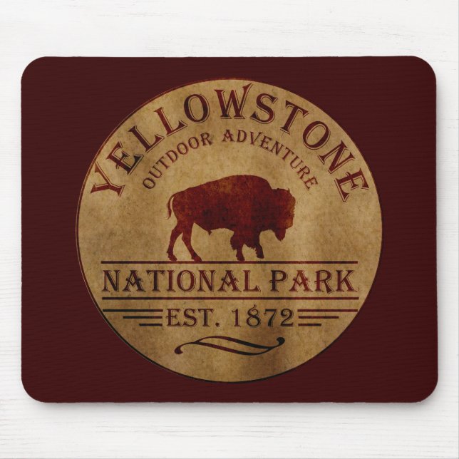 Yellowstone Nationalpark Mousepad (Vorne)