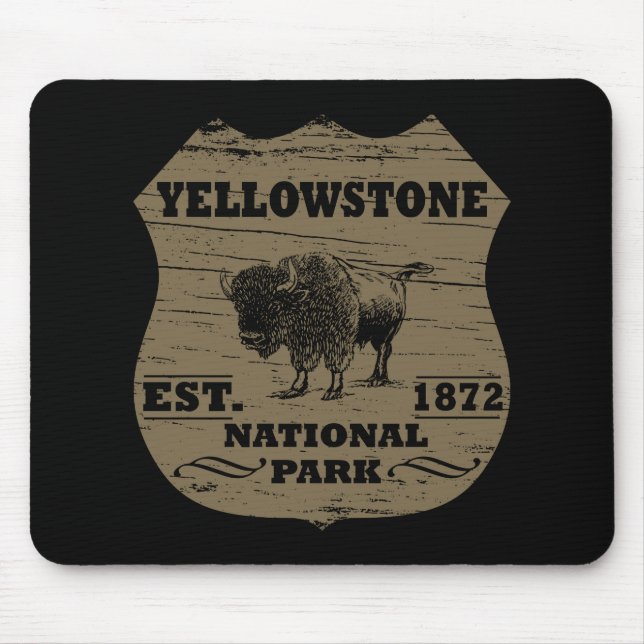 Yellowstone Nationalpark Mousepad (Vorne)