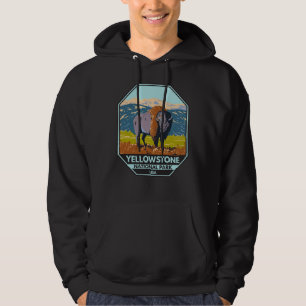 Yellowstone Nationalpark Nordamerikanisches Bison Hoodie