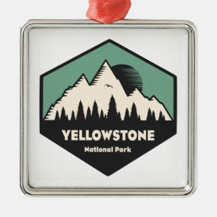 Yellowstone-Nationalpark Ornament Aus Metall