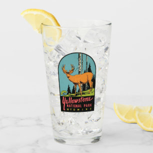 Yellowstone Nationalpark - Pint Glass Glas