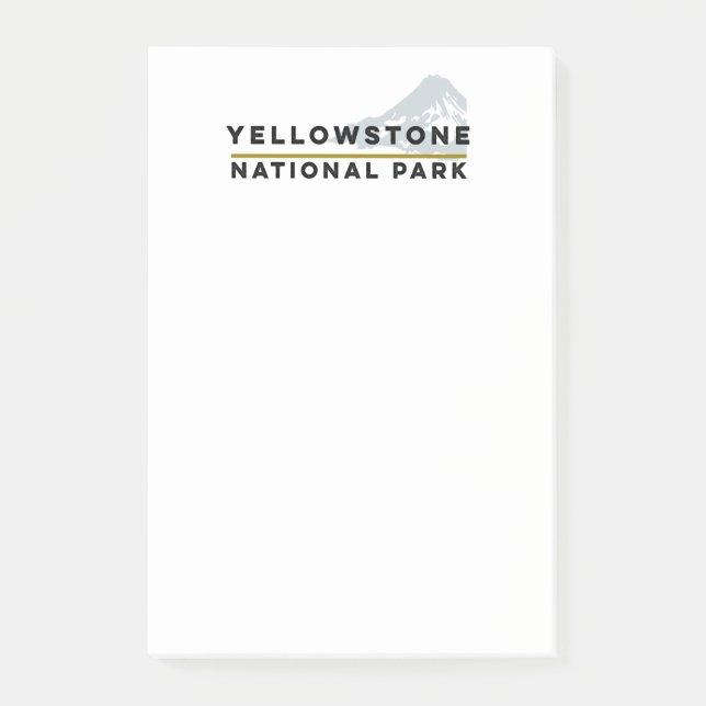 Yellowstone-Nationalpark Post-it Klebezettel (Vorderseite)