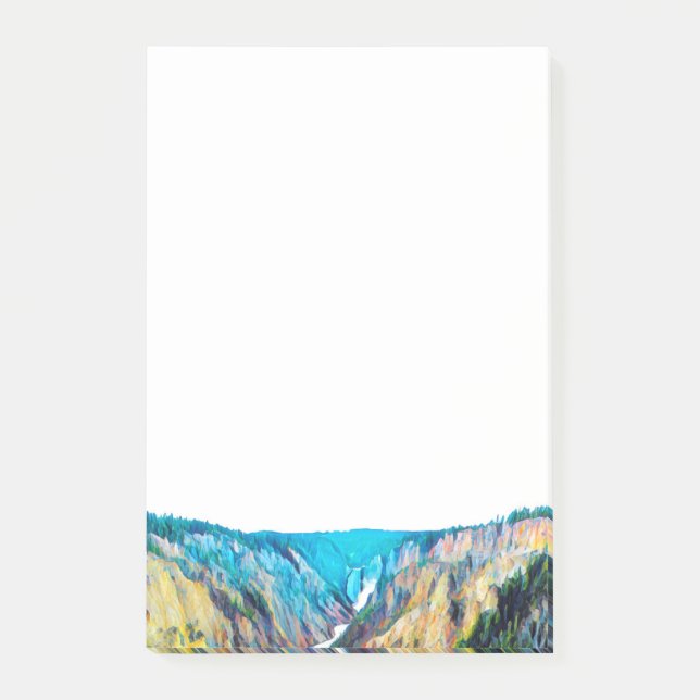 Yellowstone Nationalpark Post-It Notes Post-it Klebezettel (Vorderseite)